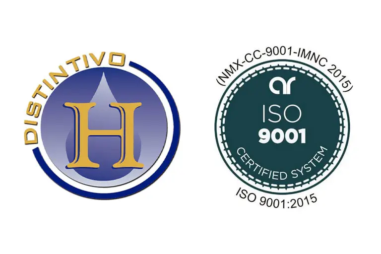 Distintivo H y Logo ISO 9001
