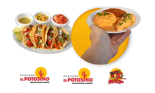 Platillos Restaurante El Potosino y Logos
